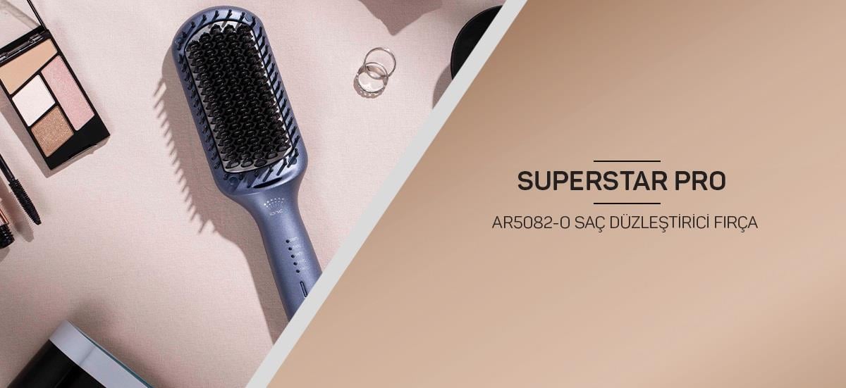 ARZUM AR5082-O SUPERSTAR PRO DÜZLEŞTİRİCİ SAÇ FIRÇASI
