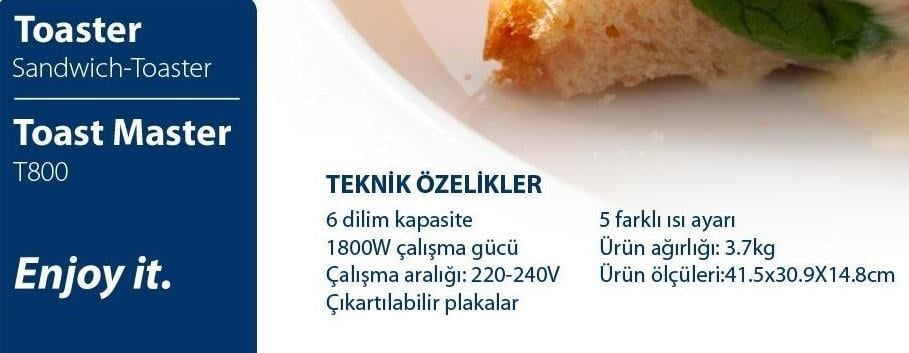 BLAUPUNK BLTM01 (T800) TOST MAKİNESİ