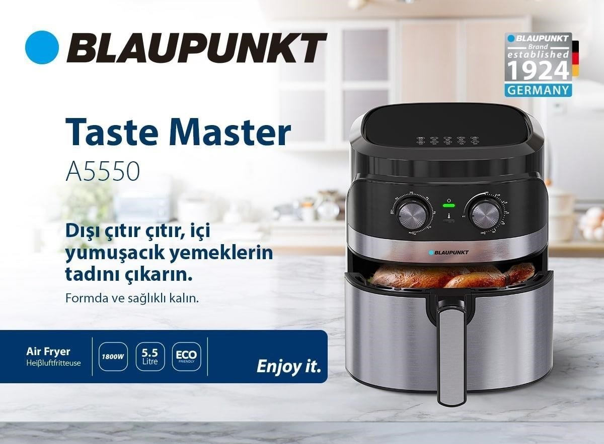 BLAUPUNKT A5550 Taste Master Airfryer FRİTÖZ | Kredi Kartsız Elden Taksit | Habipler AVM