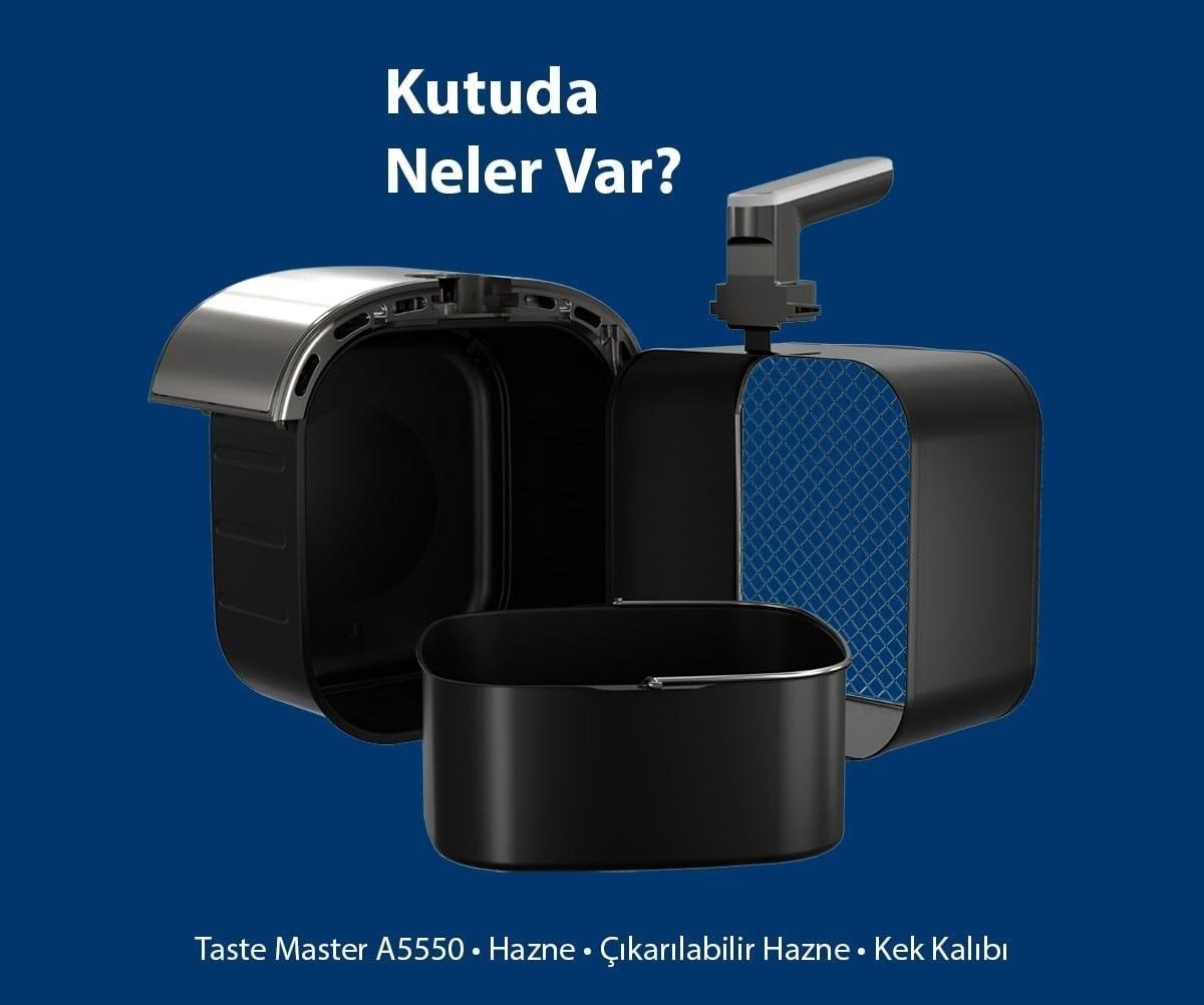 BLAUPUNKT A5550 Taste Master Airfryer FRİTÖZ | Kredi Kartsız Elden Taksit | Habipler AVM