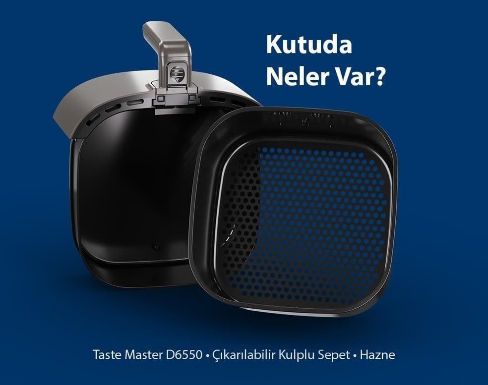 BLAUPUNKT D6550 Taste Master Airfryer FRİTÖZ Kredi Kartsız, Peşinatsız, Elden Taksitle | Habipler AVM