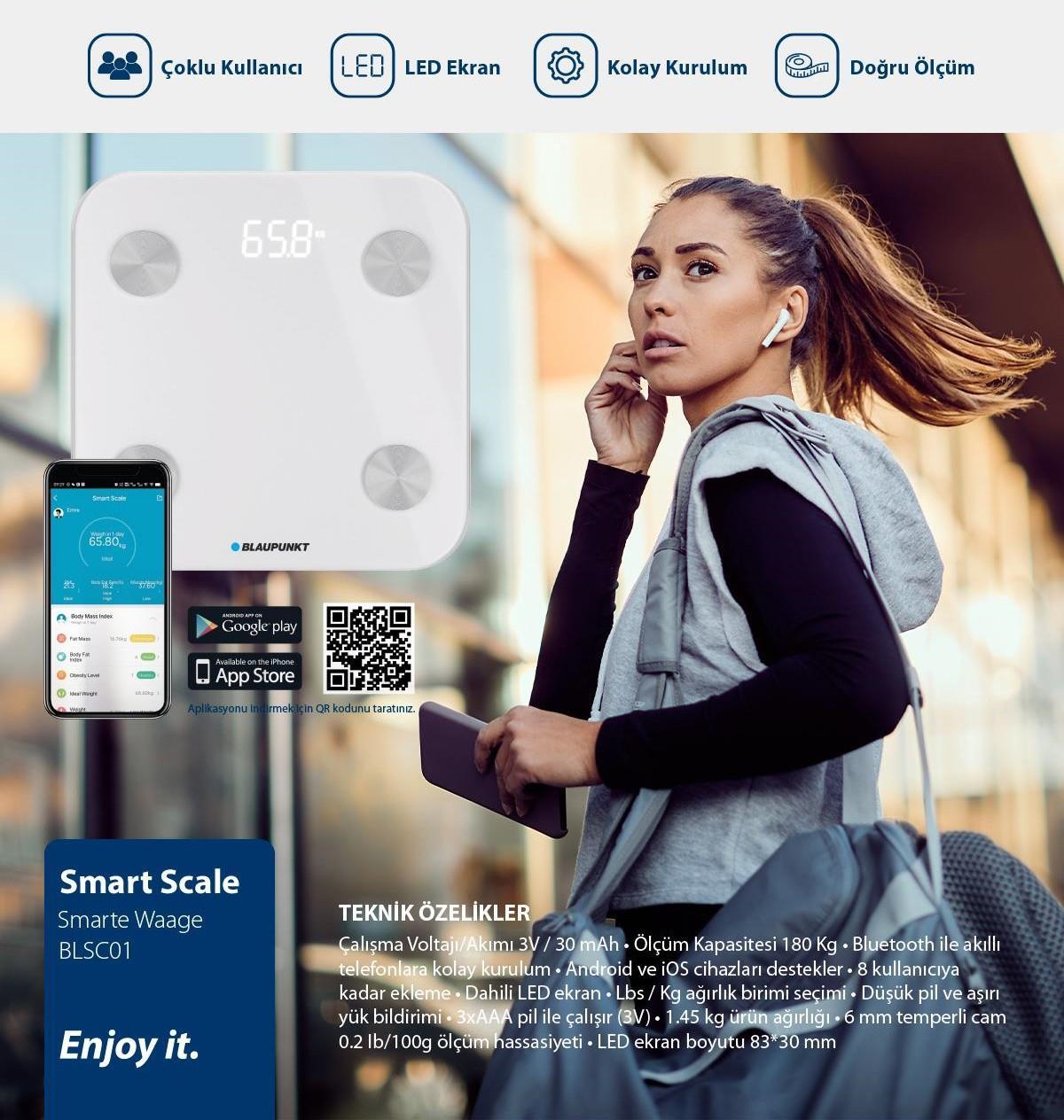 BLAUPUNKT SW500 Body Master Akıllı Dijital BASKÜL