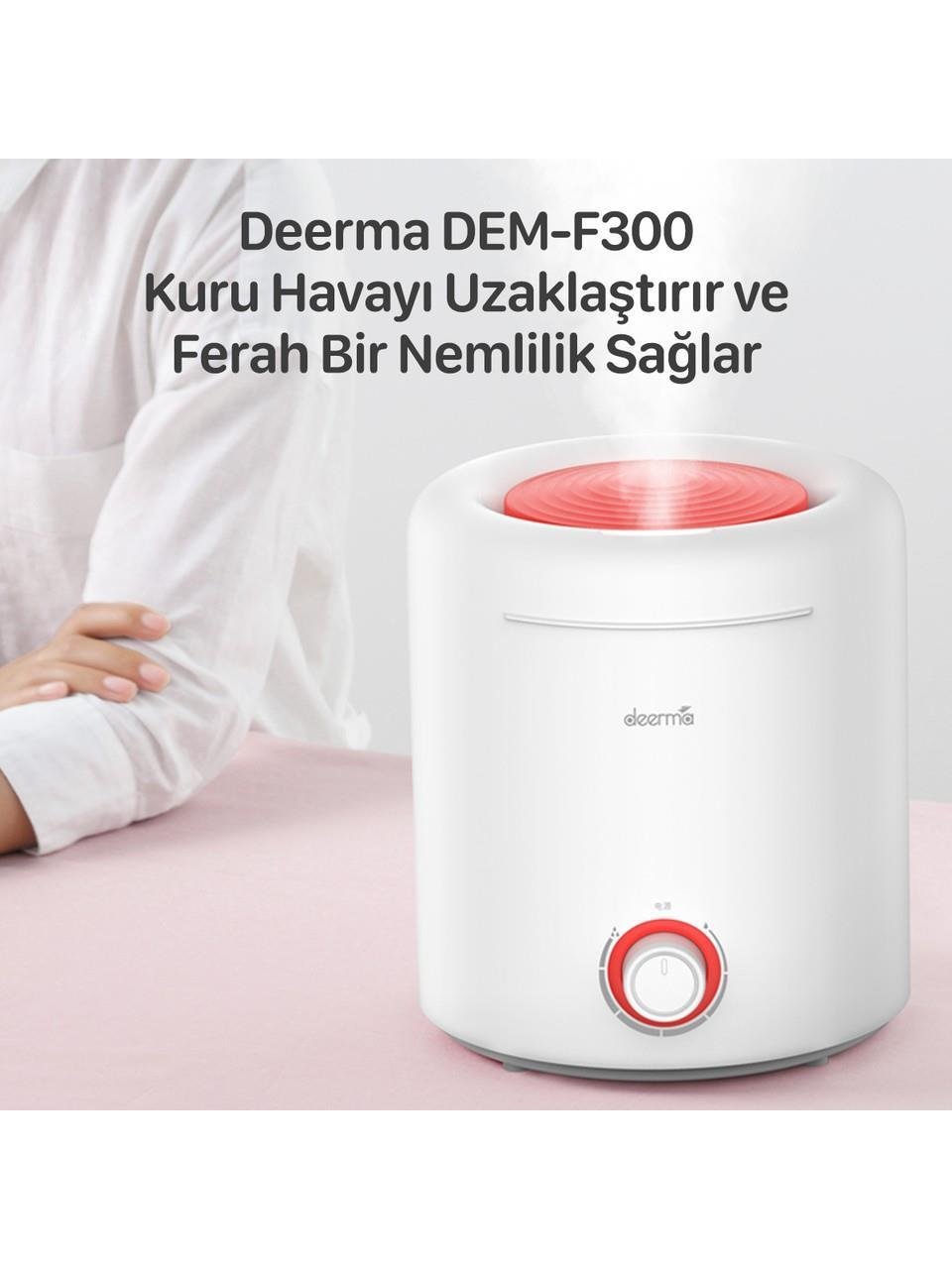 DEERMA F300 Üstten Dolum Ultrasonik Soğuk Buhar HAVA NEMLENDİRİCİ