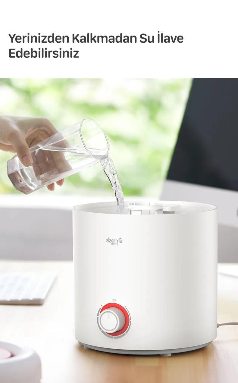 DEERMA F300 Üstten Dolum Ultrasonik Soğuk Buhar HAVA NEMLENDİRİCİ