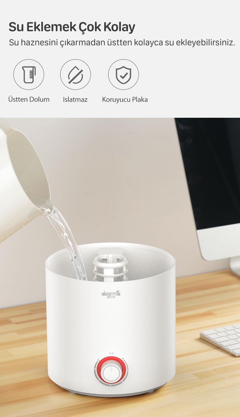 DEERMA F300 Üstten Dolum Ultrasonik Soğuk Buhar HAVA NEMLENDİRİCİ