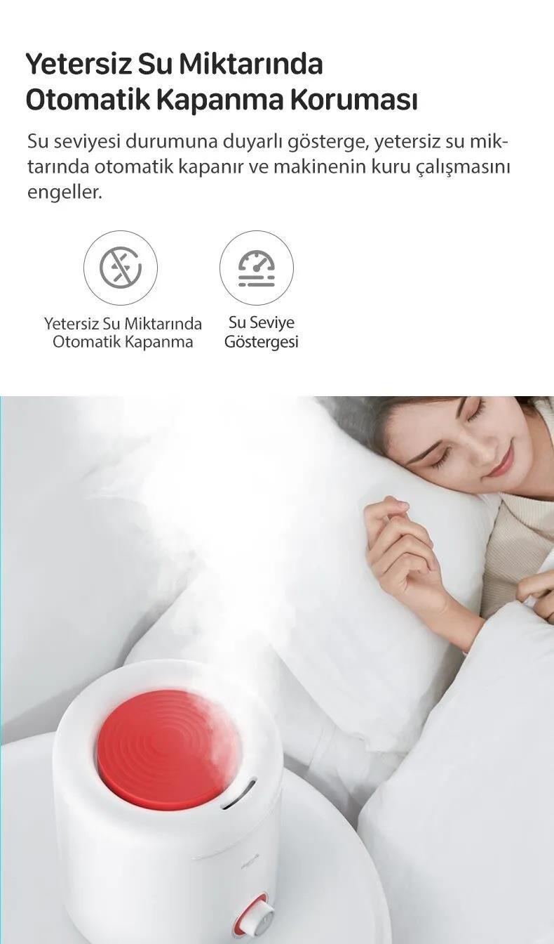 DEERMA F300 Üstten Dolum Ultrasonik Soğuk Buhar HAVA NEMLENDİRİCİ