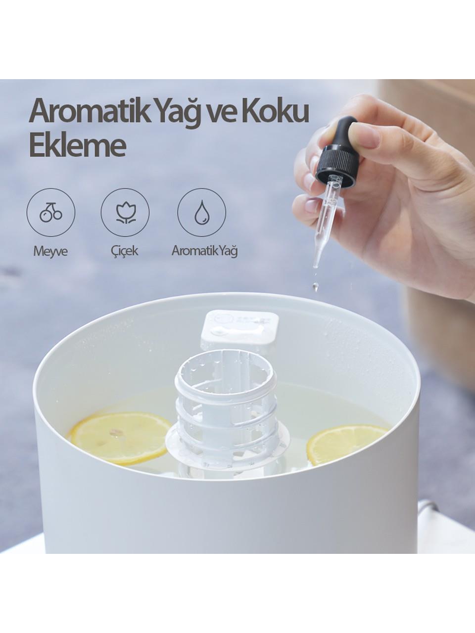 DEERMA F300 Üstten Dolum Ultrasonik Soğuk Buhar HAVA NEMLENDİRİCİ