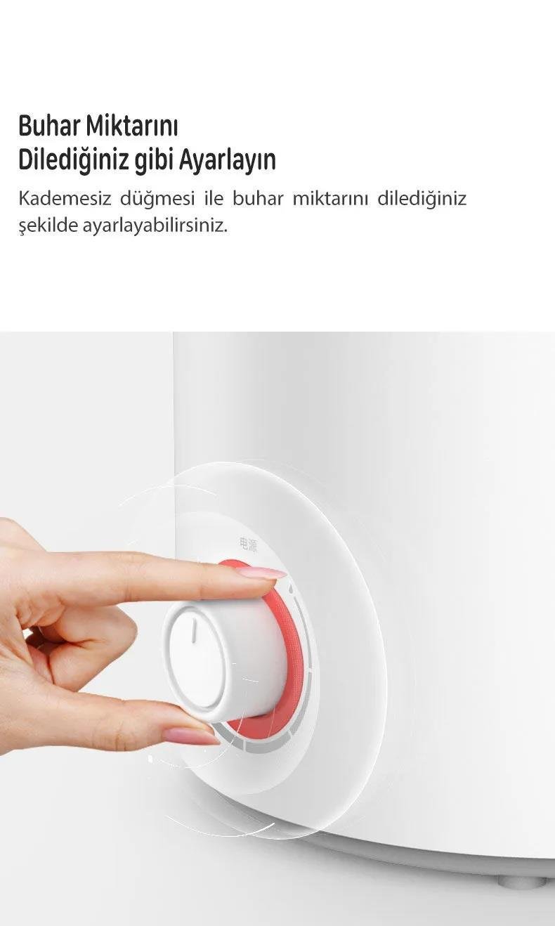 DEERMA F300 Üstten Dolum Ultrasonik Soğuk Buhar HAVA NEMLENDİRİCİ