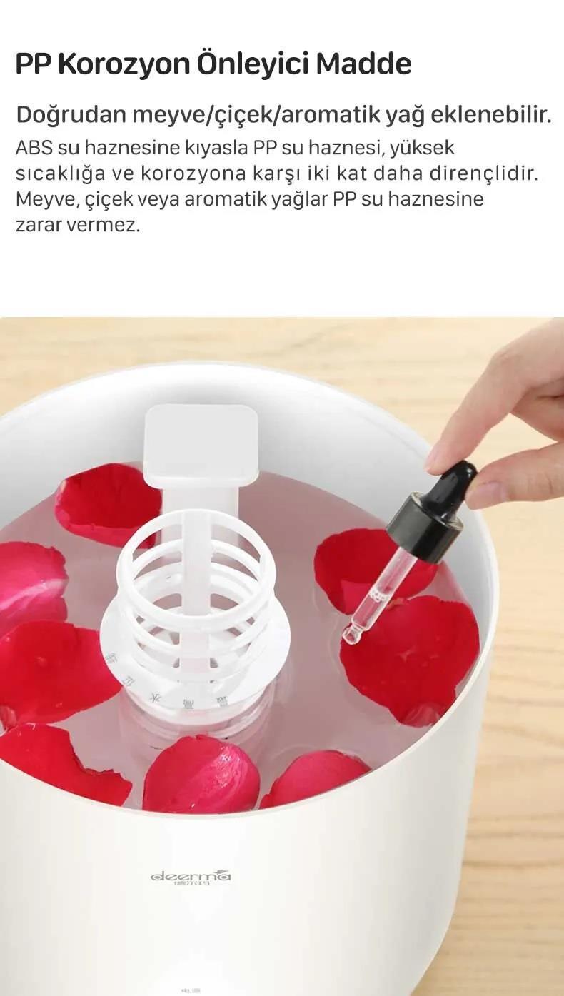 DEERMA F300 Üstten Dolum Ultrasonik Soğuk Buhar HAVA NEMLENDİRİCİ