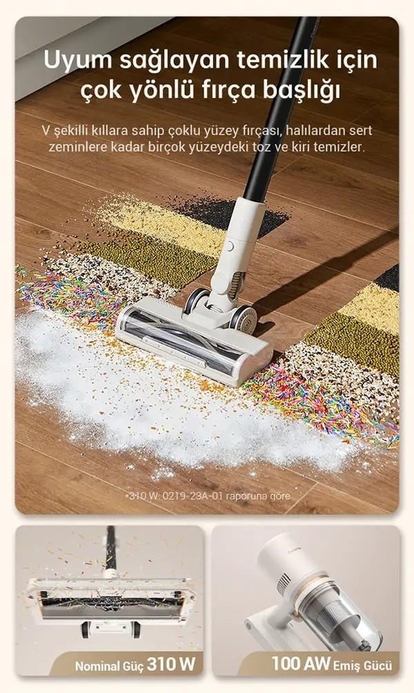 DREAME U10 ŞARJLI DİKEY SÜPÜRGE | Kredi Kartsız Elden Taksit | Habipler AVM