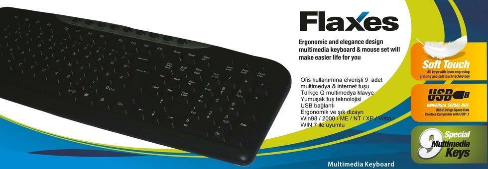FLAXES FLX-172Q-MM MULTİMEDİA USB KLAVYE