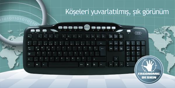 HIPER KM-3075 MULTİMEDİA USB KLAVYE