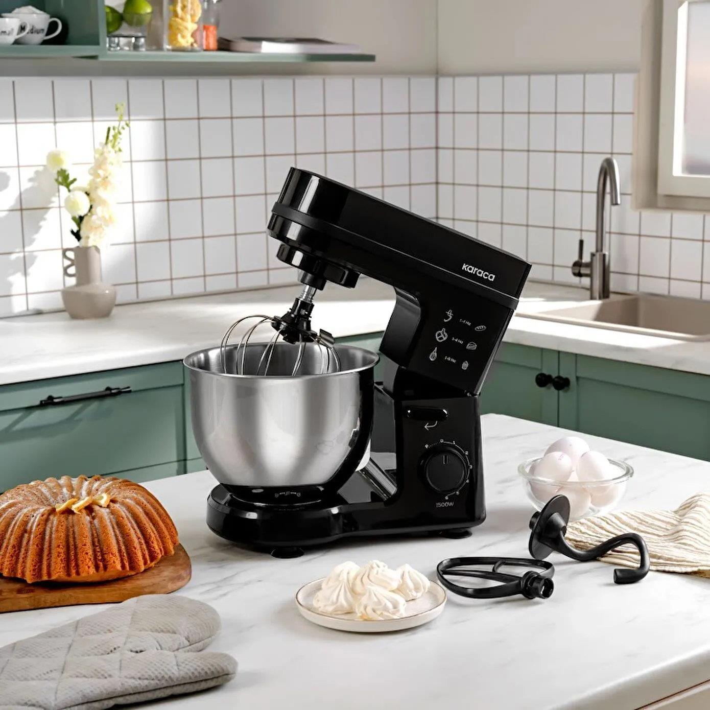 KARACA Maestrochef Stella 1500W 5 Lt HAMUR YOĞURMA MAKİNESİ Kredi Kartsız, Peşinatsız, Elden Taksitle | Habipler AVM