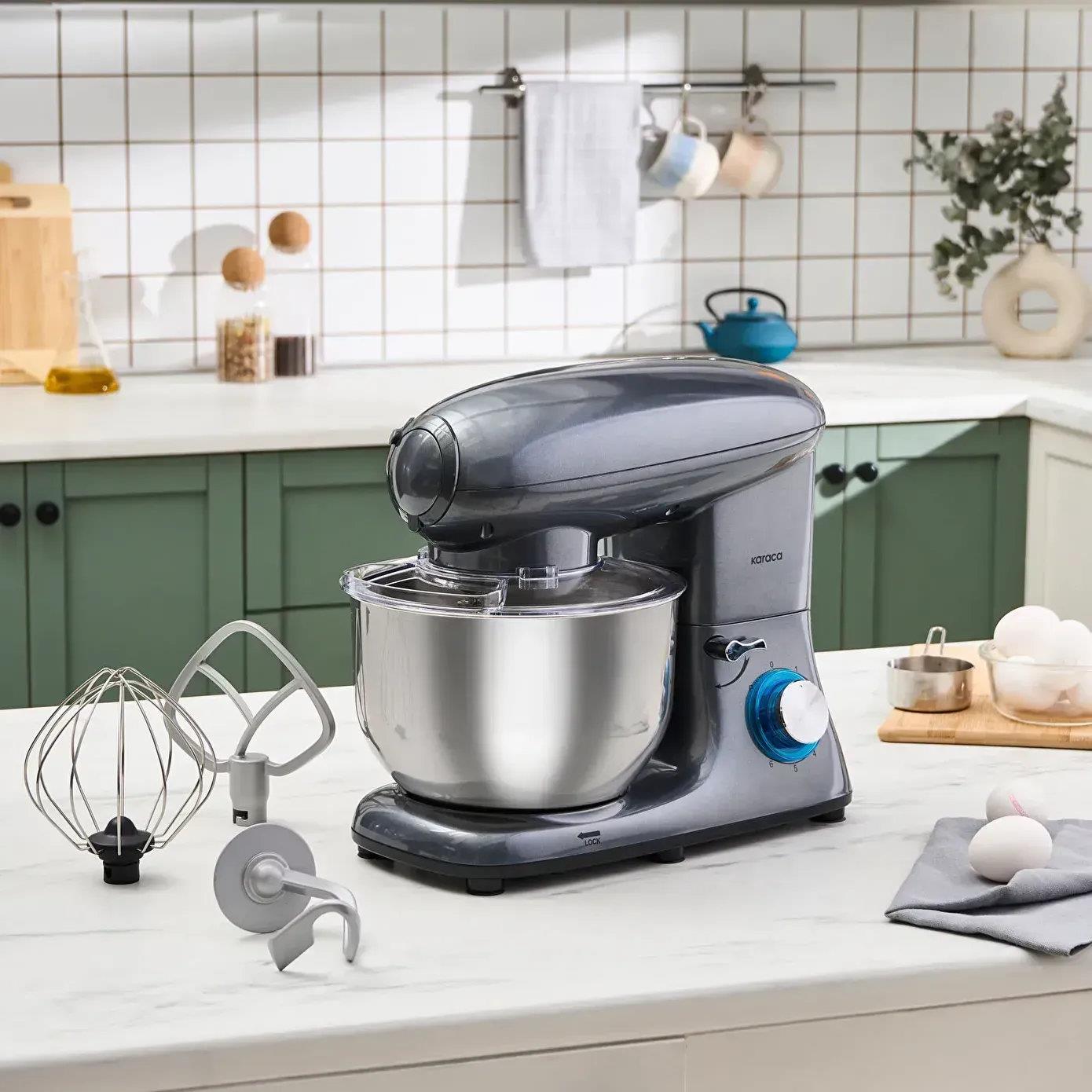 KARACA Multichef Kıyma Çekme/Sucuk-Sosis/İçli Köfte Aparatlı 1900W 5.5 Lt HAMUR YOĞURMA MAKİNESİ Kredi Kartsız, Peşinatsız, Elden Taksitle | Habipler AVM