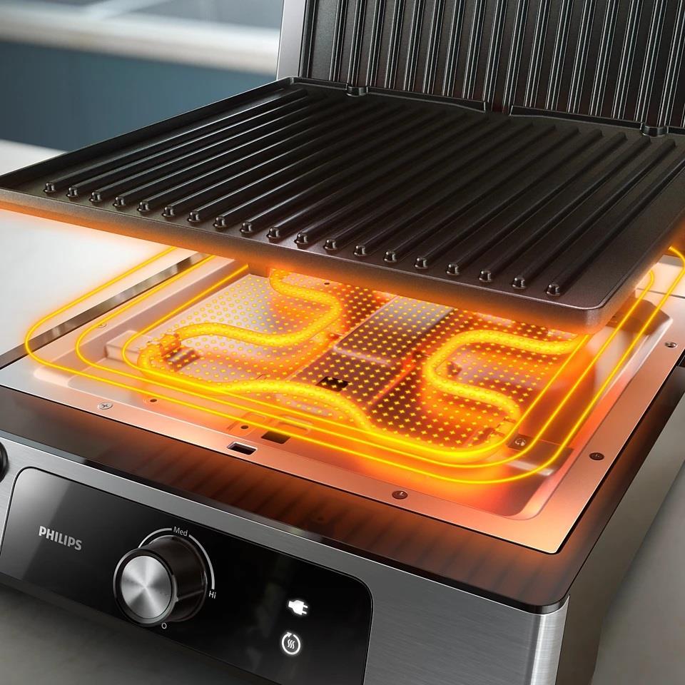 PHILIPS HD6301/90 5000 Serisi IZGARA ve TOST MAKİNESİ Kredi Kartsız, Peşinatsız, Elden Taksitle | Habipler AVM