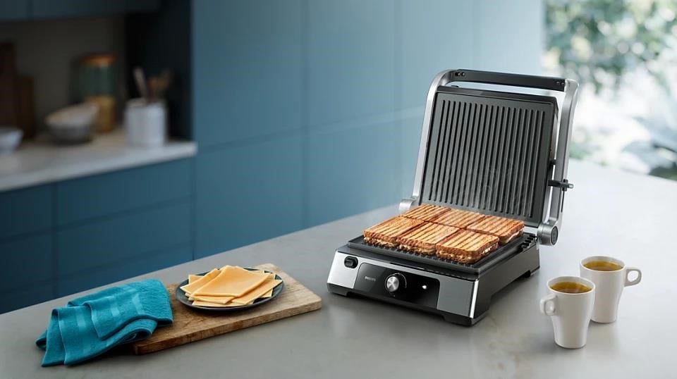 PHILIPS HD6301/90 5000 Serisi IZGARA ve TOST MAKİNESİ | Kredi Kartsız Elden Taksit | Habipler AVM