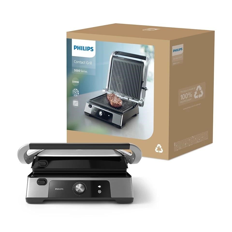 PHILIPS HD6301/90 5000 Serisi IZGARA ve TOST MAKİNESİ | Kredi Kartsız Elden Taksit | Habipler AVM