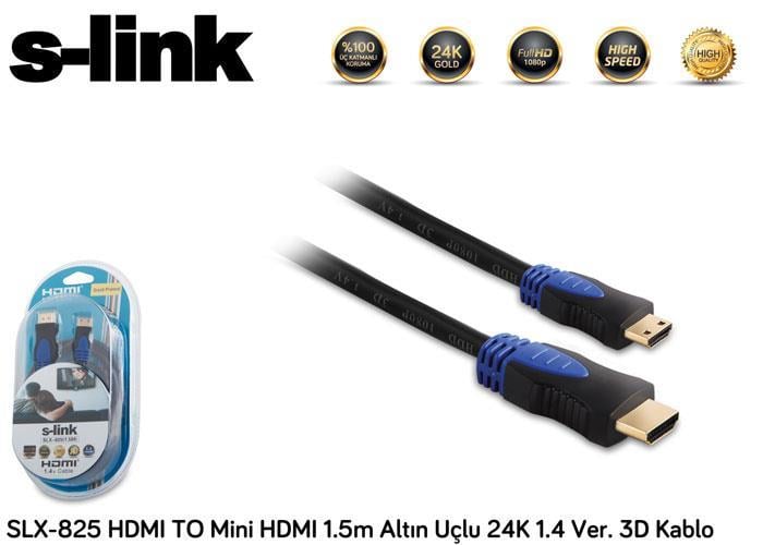 S-LINK SLX-825 1.5 m HDMI KABLO