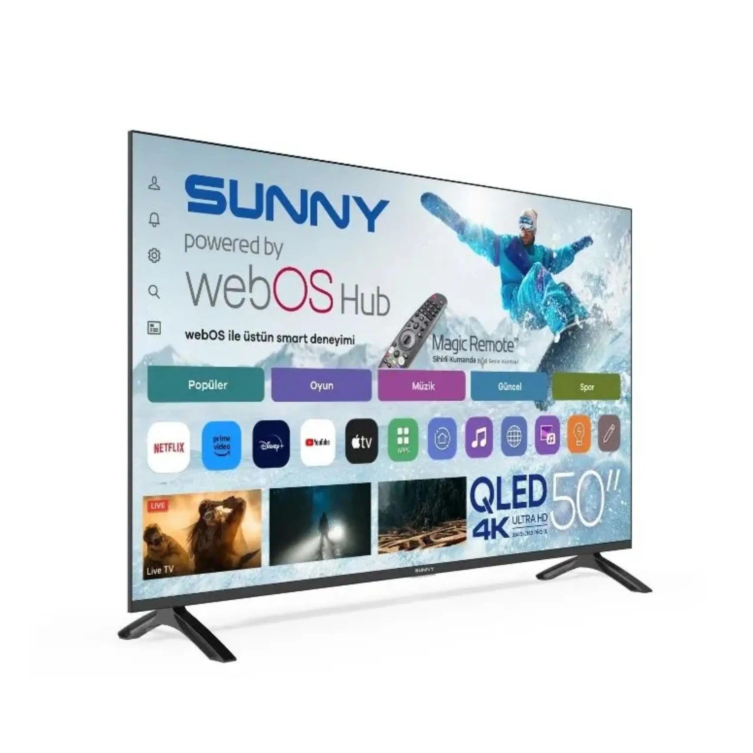 SUNNY SN50QMN252-0276 SMART webOS 126 EKRAN UHD QLED TELEVİZYON Kredi Kartsız, Peşinatsız, Elden Taksitle | Habipler AVM