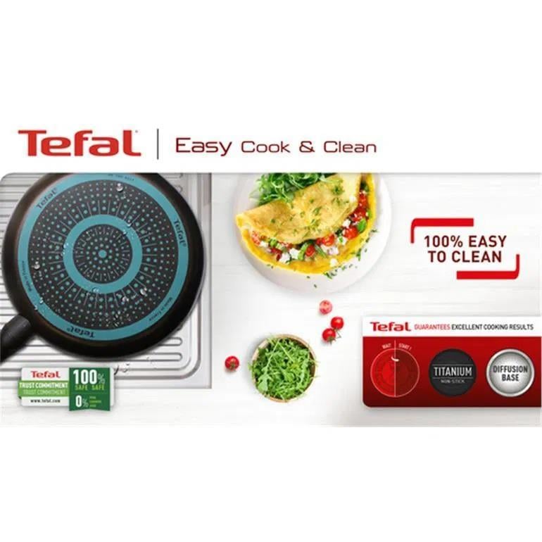 TEFAL Titanyum 1X SimpleCook Difüzyon Tabanlı 28cm WOK TAVA (2100122388)