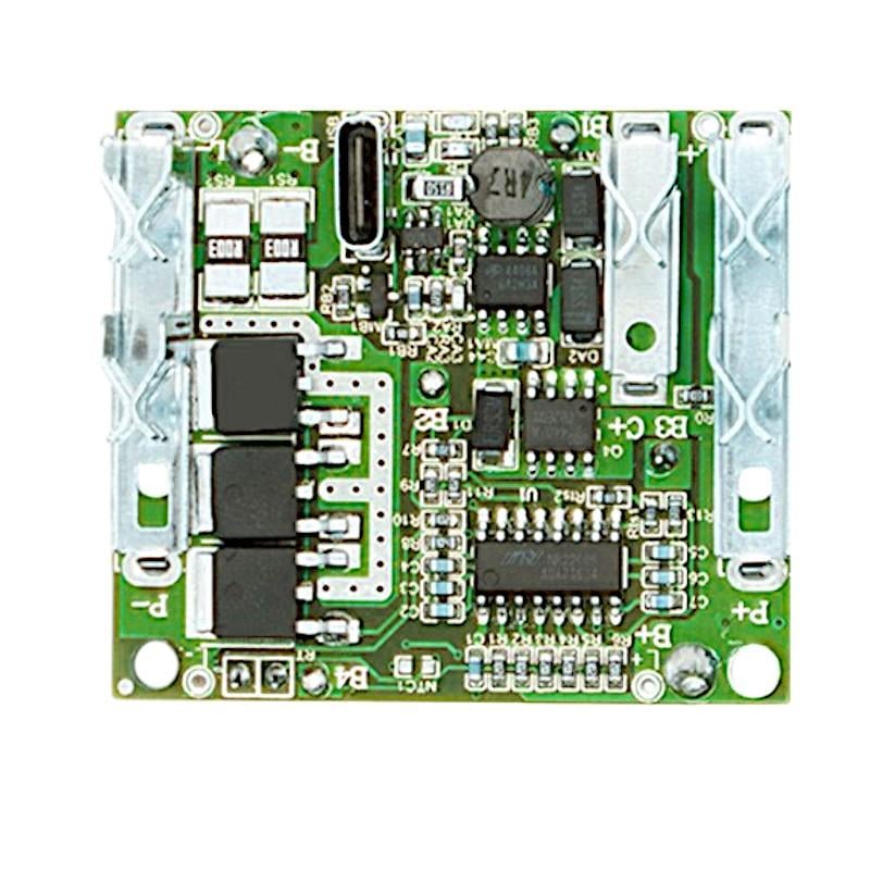 5S 21V 20A Lityum Batarya Matkap BMS Type C Şarjlı Dikine Soketli