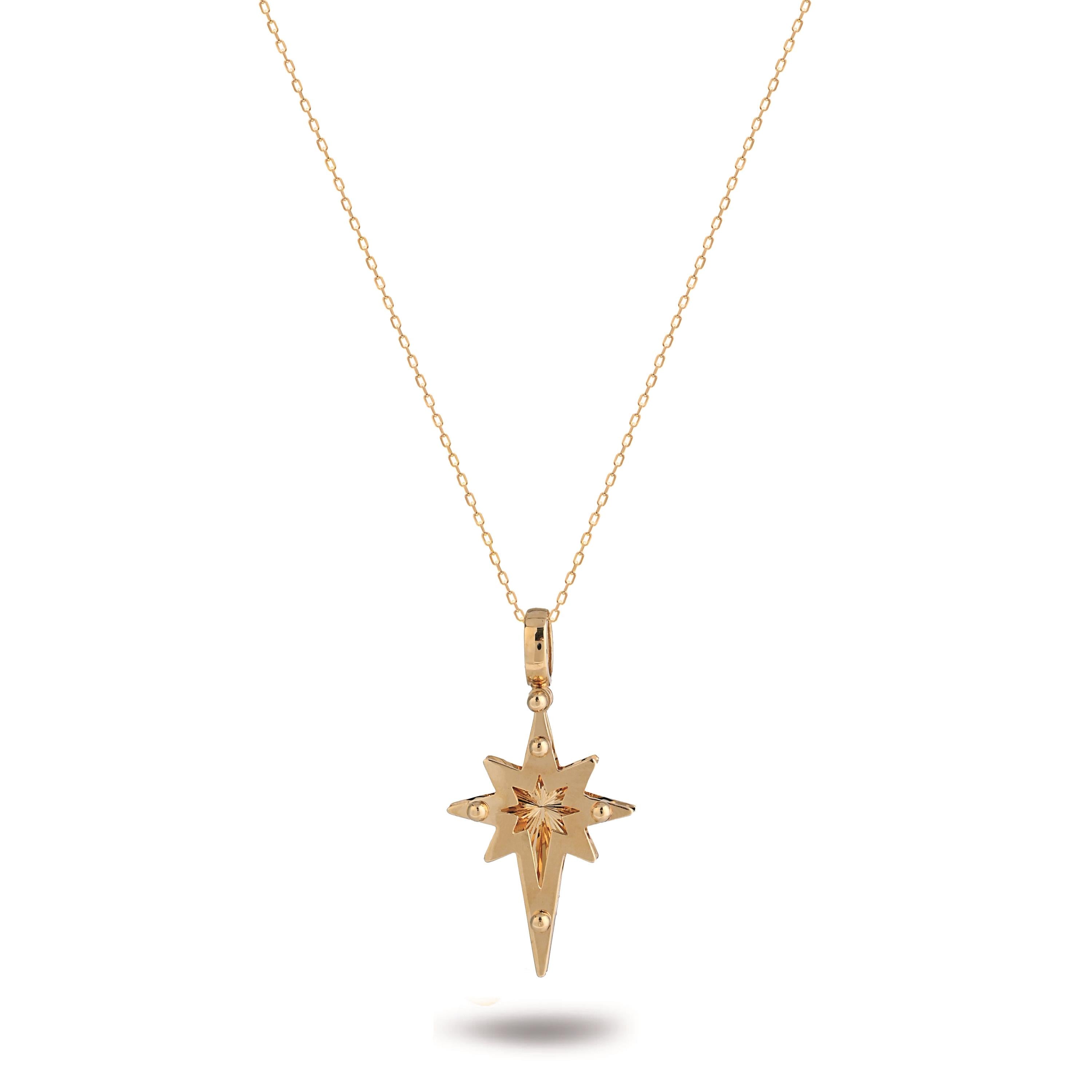 3D Kutupyıldızı Charm Kolye