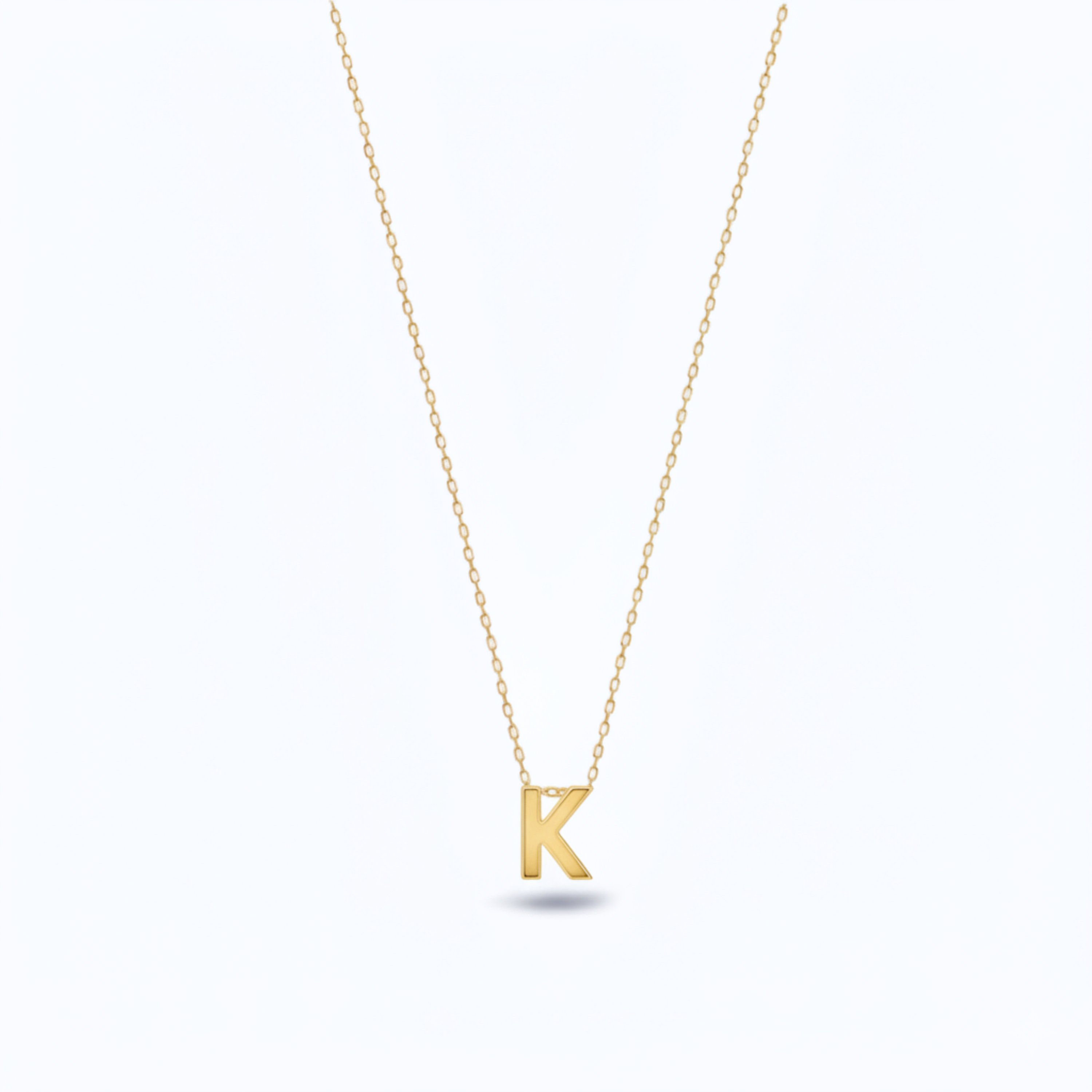 Minimalist Harf Kolye