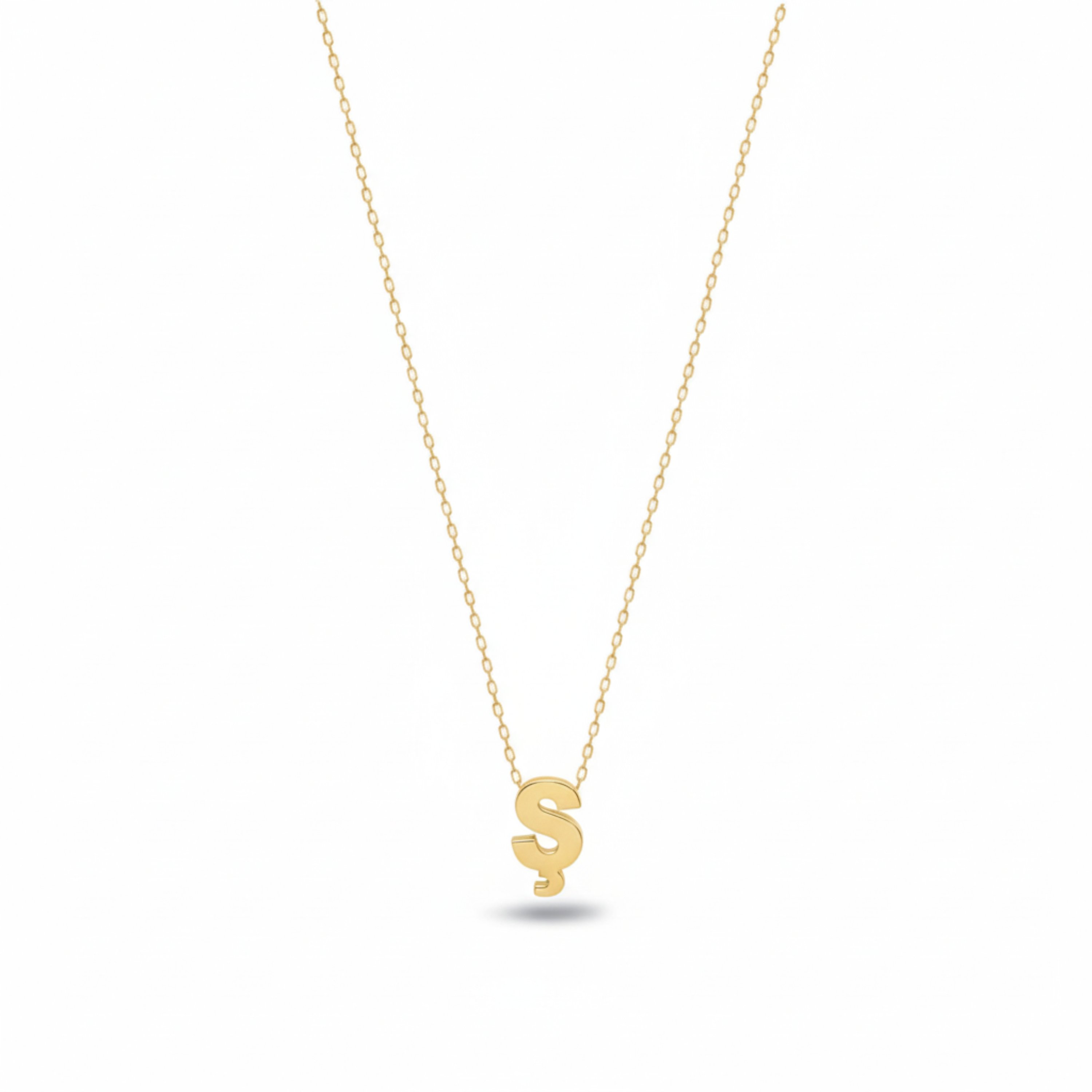 Minimalist Harf Kolye