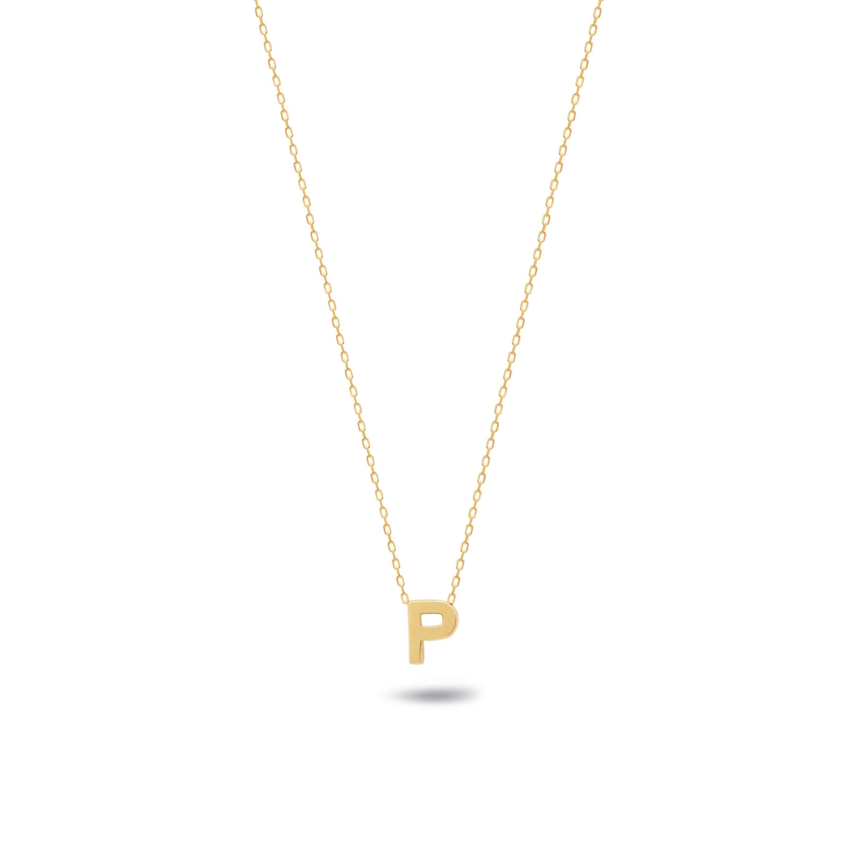 Minimalist Harf Kolye