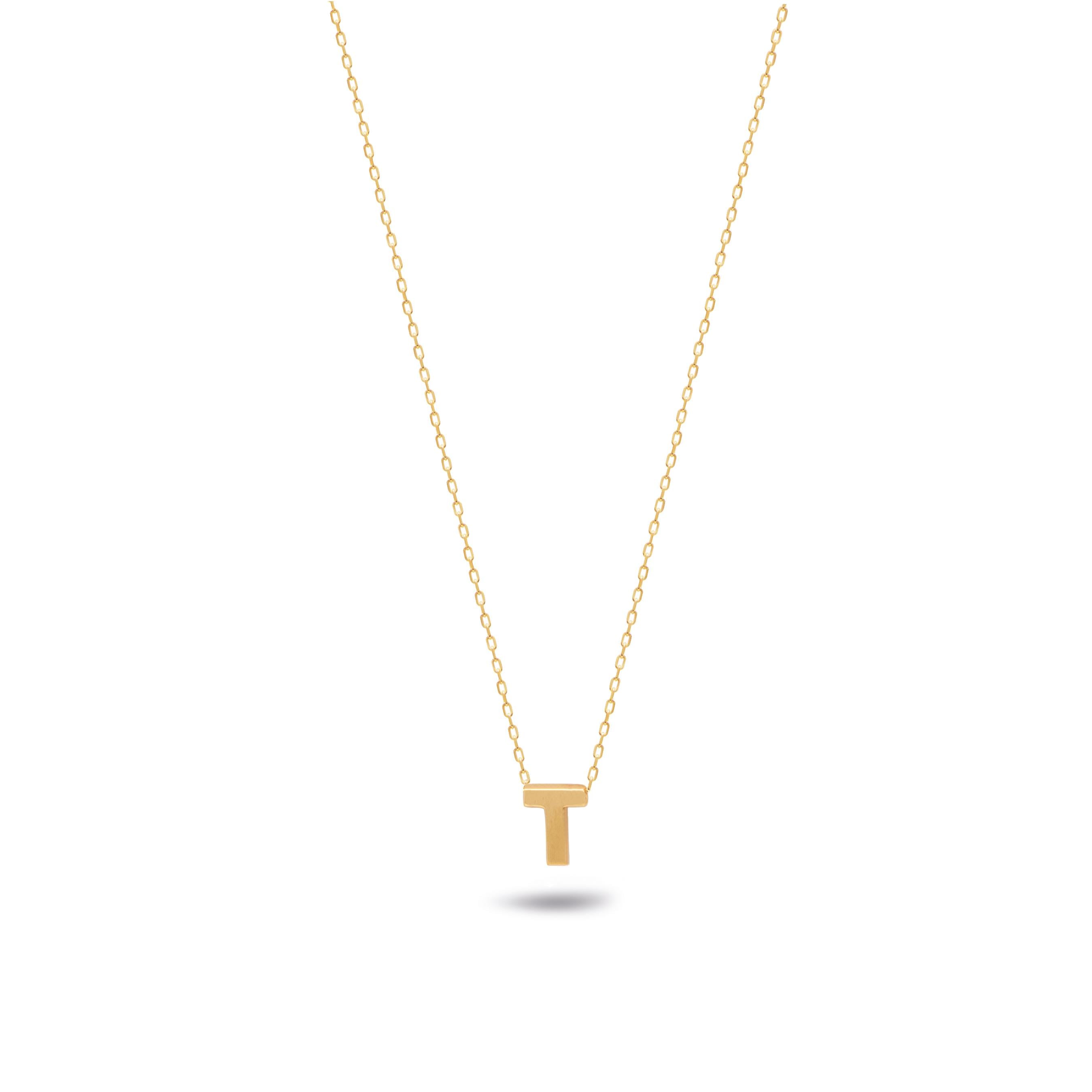 Minimalist Harf Kolye