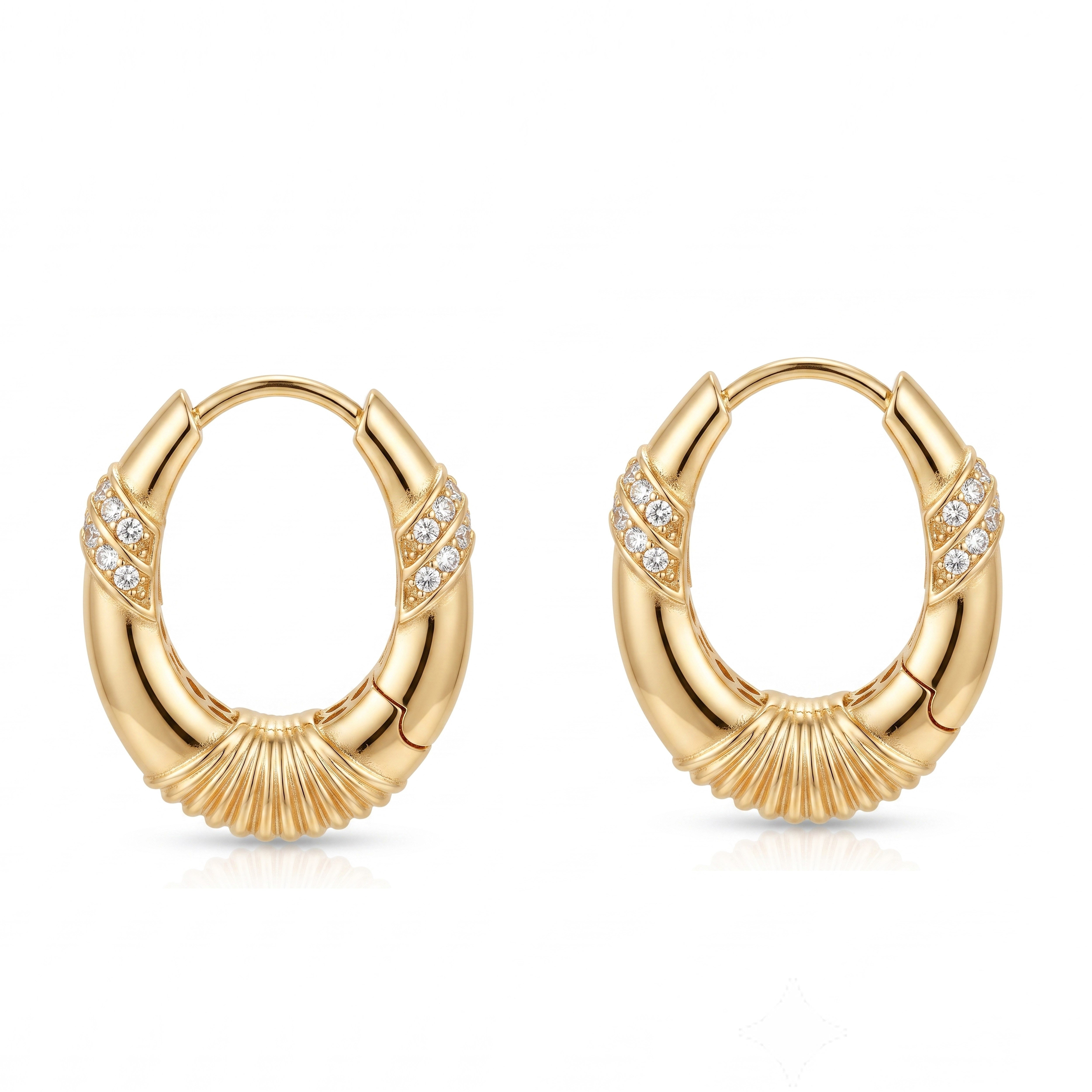 Oval Halka Küpe