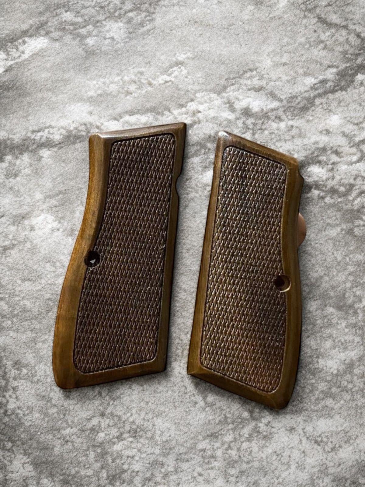 Browning düz full dekor işlemeli fırınlamış ceviz kabze