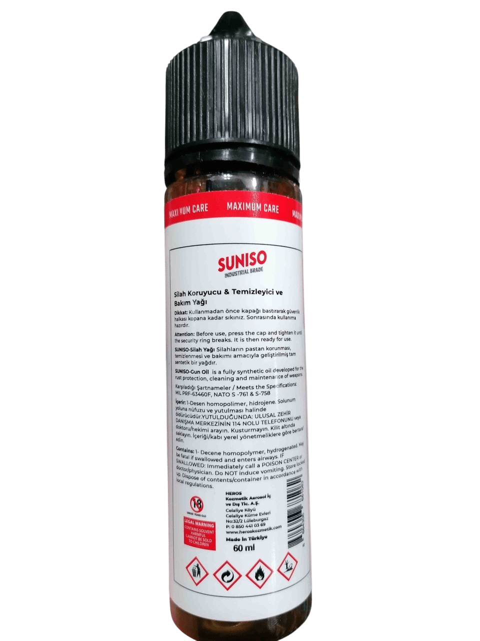 Suniso Tüfek Bakım Yağı
