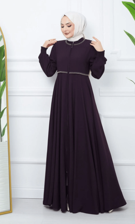Gündelik Hac Ve Umrelik Nakışlı Mevlana Ferace