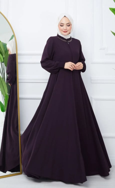 Gündelik Hac Ve Umrelik Nakışlı Mevlana Ferace