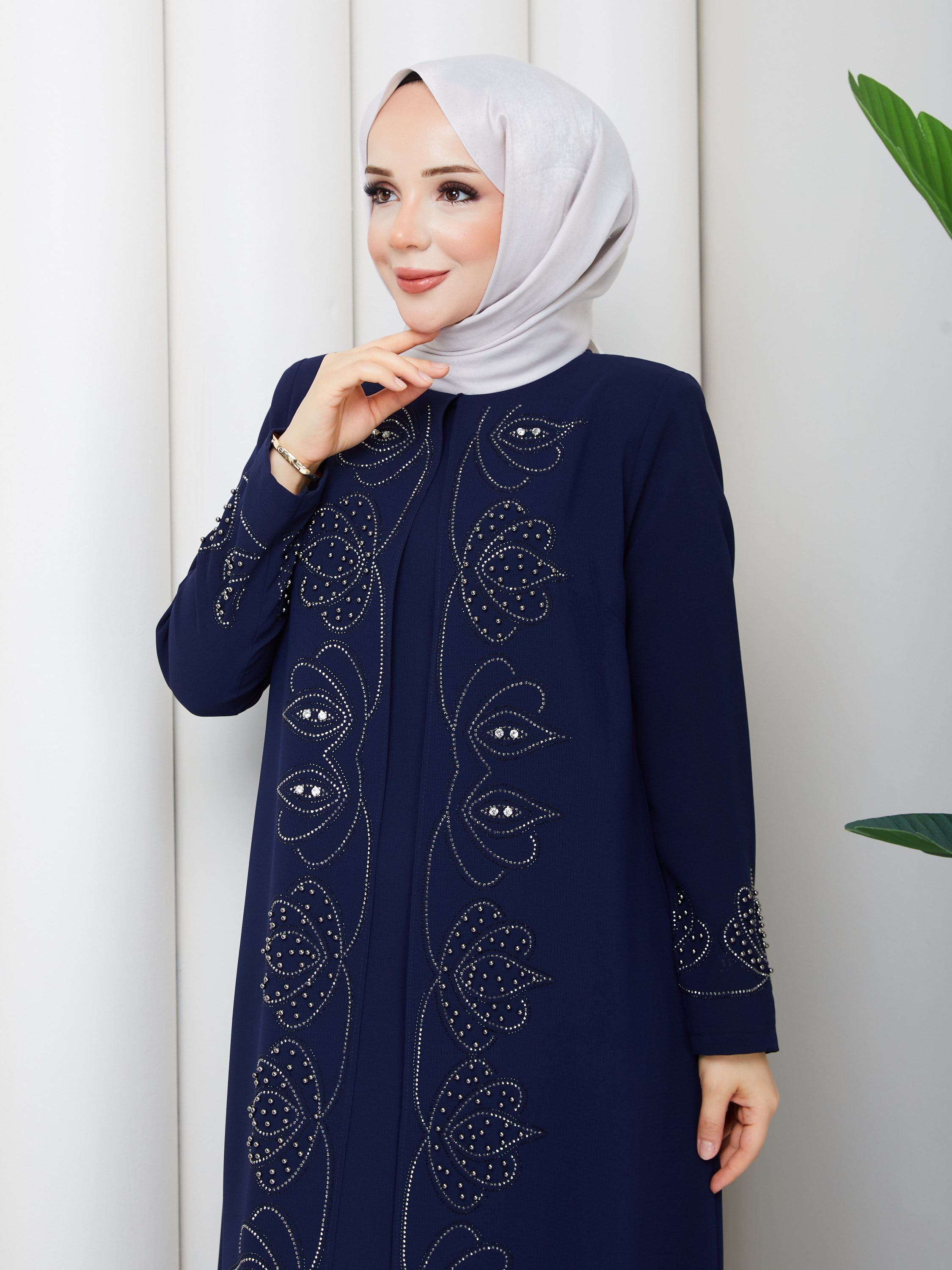 LALEZAR ELBİSE BÜYÜK BEDEN ANNE ELBİSESİ