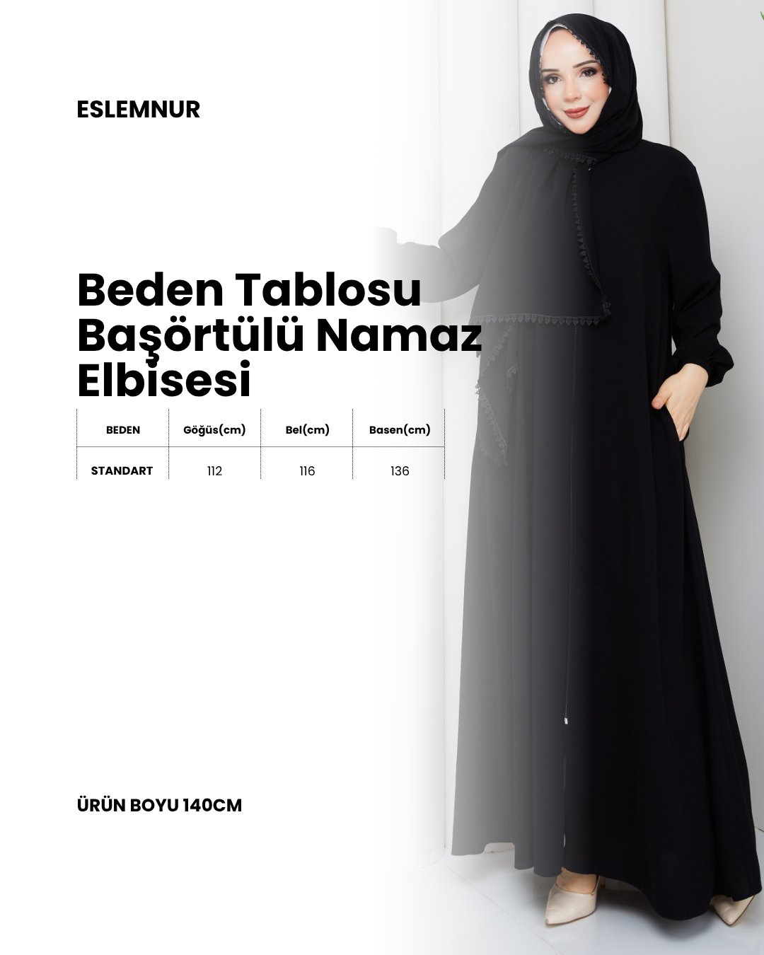 NAMAZ ELBİSESİ KENDİNDEN BAŞÖRTÜLÜ MEDİNE İPEĞİ