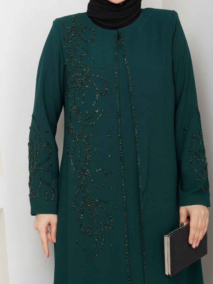 SAHRA ELBİSE BÜYÜK BEDEN ANNE ELBİSESİ
