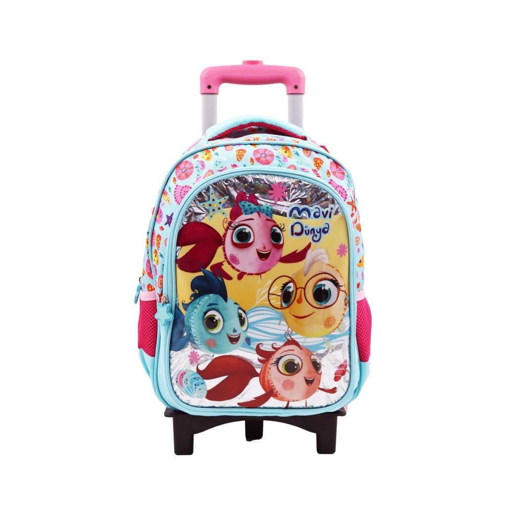 Mavi Dünya Çekçekli Sırt Çantası