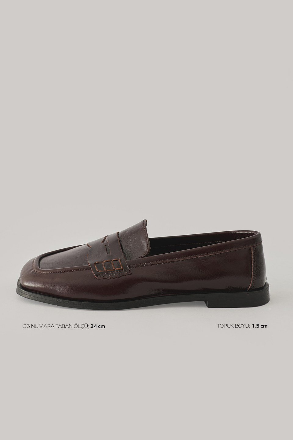 Acı Kahve Klasik Deri Loafer