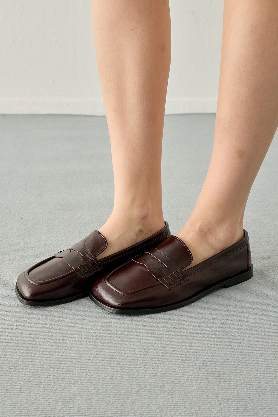 Acı Kahve Klasik Deri Loafer