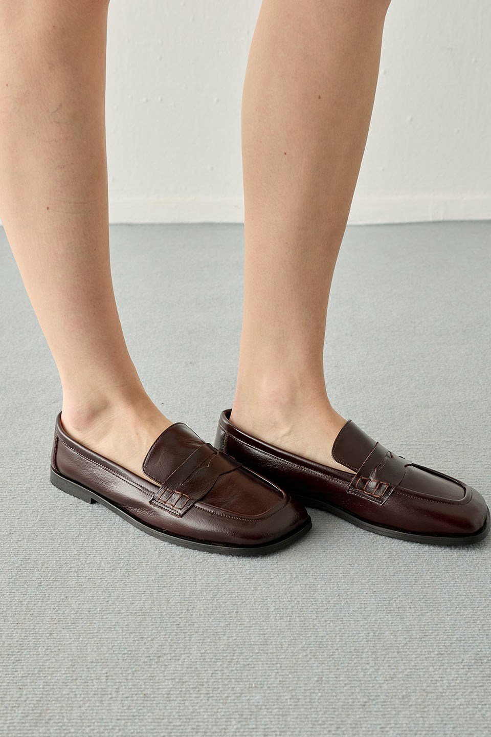 Acı Kahve Klasik Deri Loafer