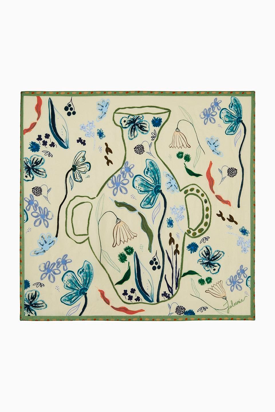 DESENLİ MODAL FULAR VASE - SARI