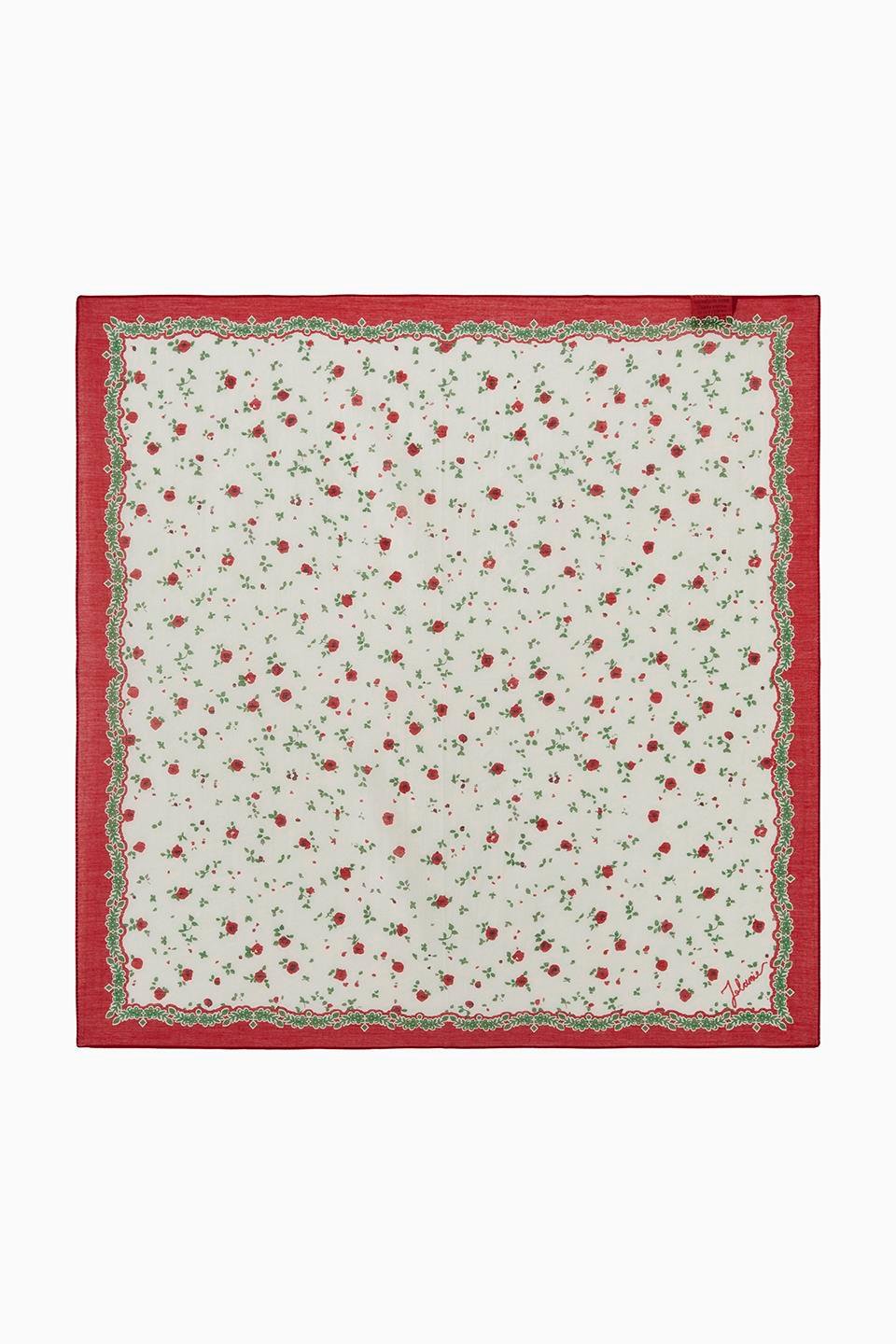 DESENLİ PAMUKLU FULAR FLOWERS