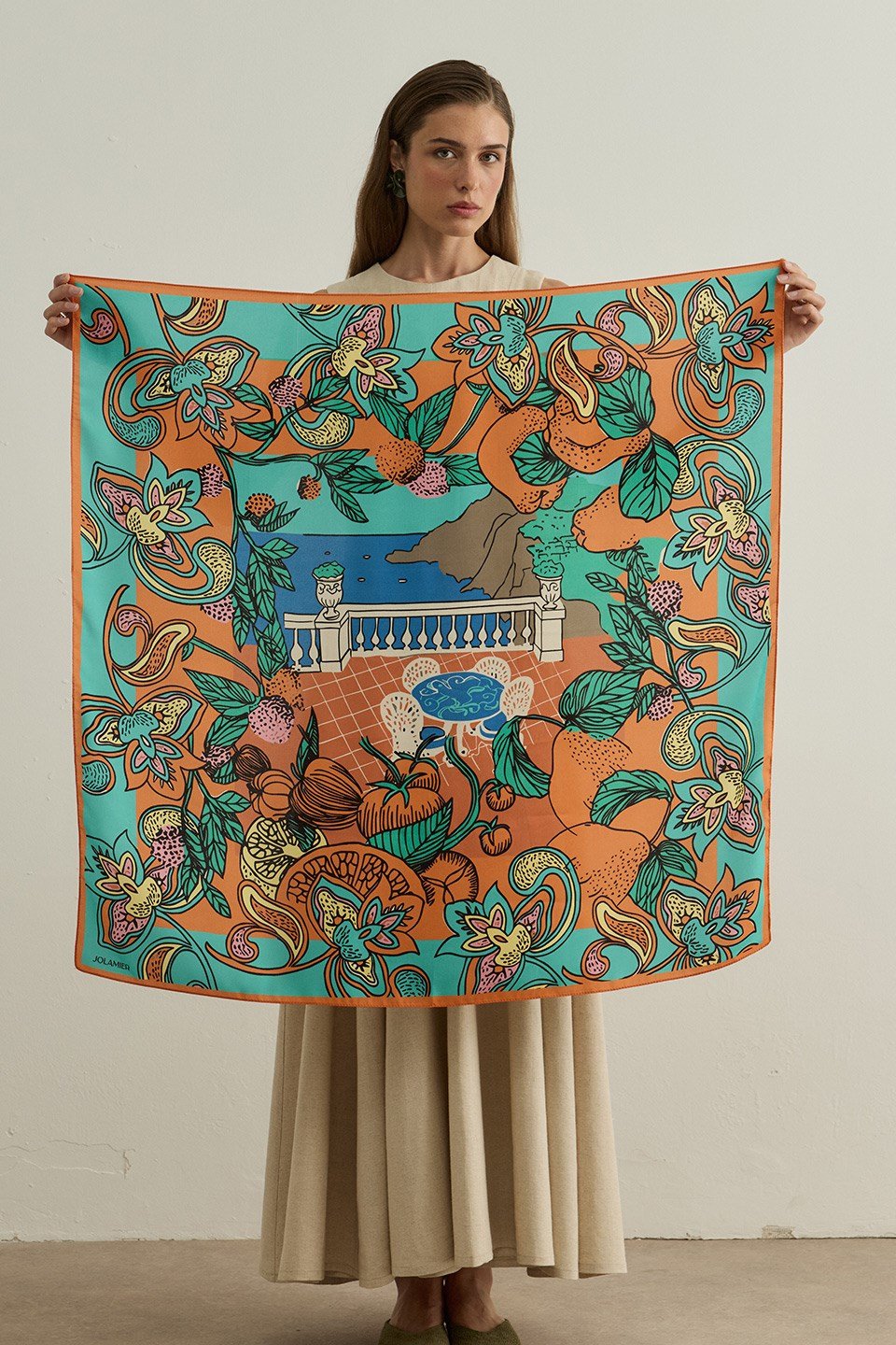 Solara Desenli Modal Eşarp