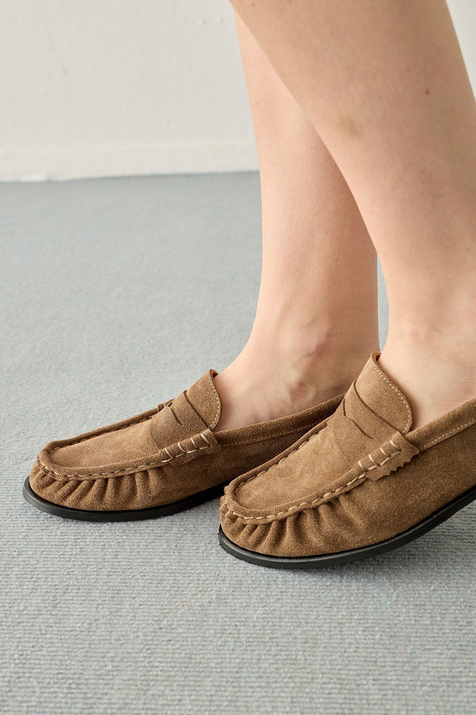 Vizon Süet Loafer Ayakkabı