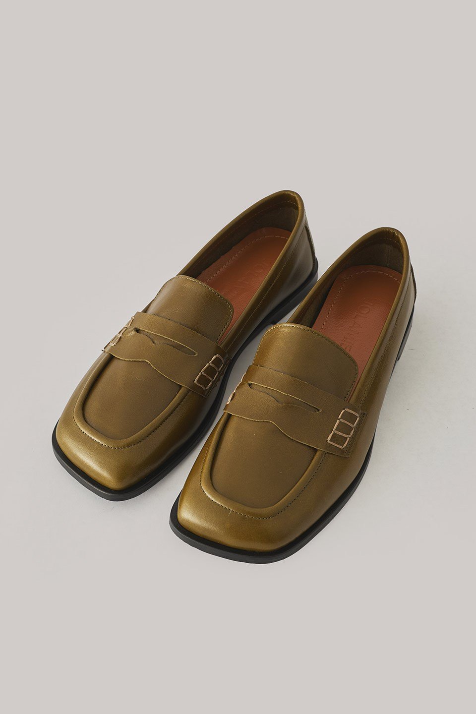 Yeşil Klasik Deri Loafer