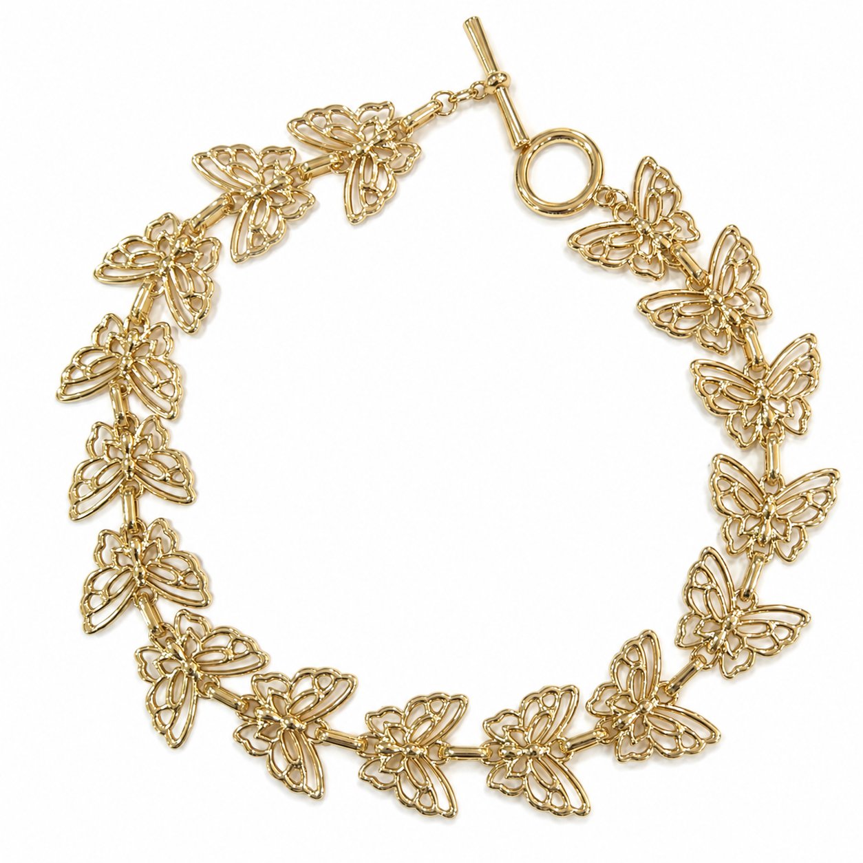     Golden Butterfly Kolye