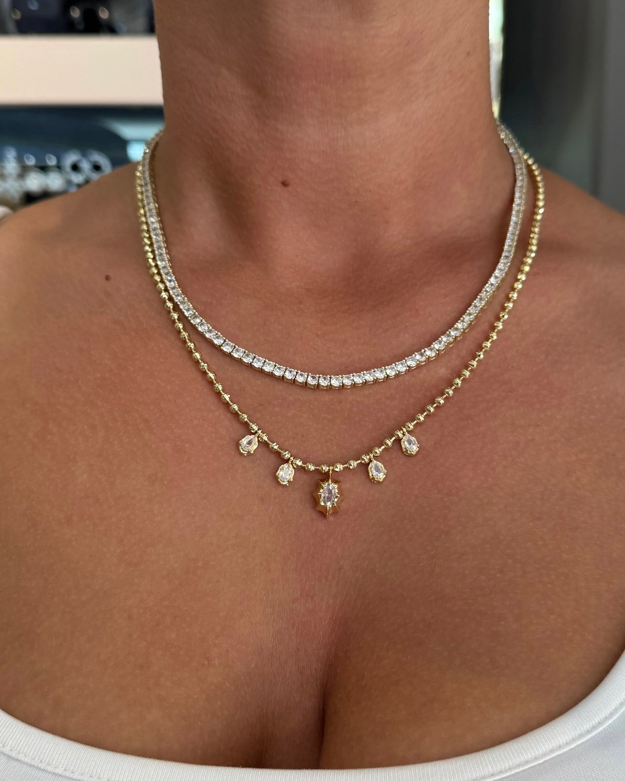 14K Gold 2,5 mm  Döküm Su Yolu Kolye 