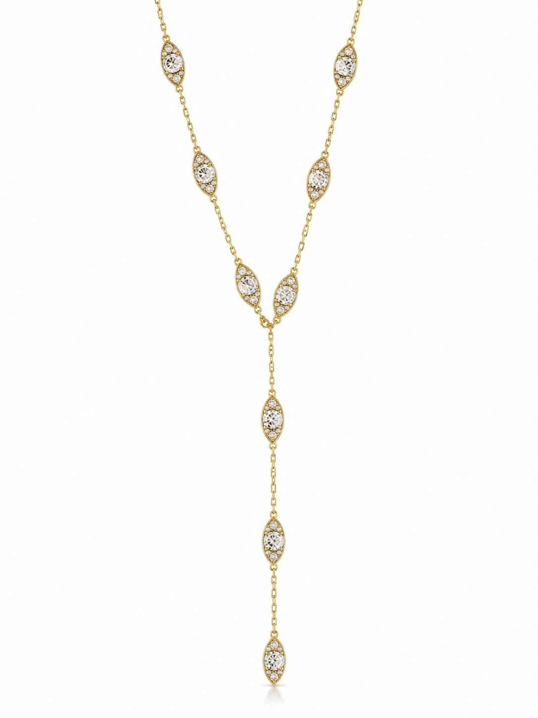 14K Gold Markiz Y Kolye